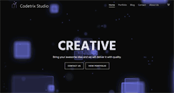 Desktop Screenshot of codetrixstudio.com